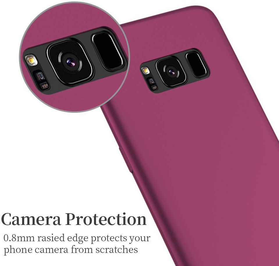 X-Level Knight Frosted Back Cover Samsung Galaxy S8 Wijn Rood afbeelding 6