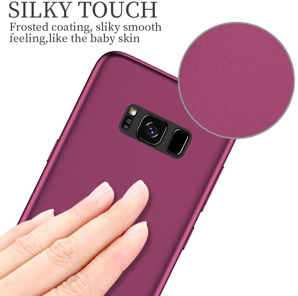 X-Level Knight Frosted Back Cover Samsung Galaxy S8 Wijn Rood afbeelding 8