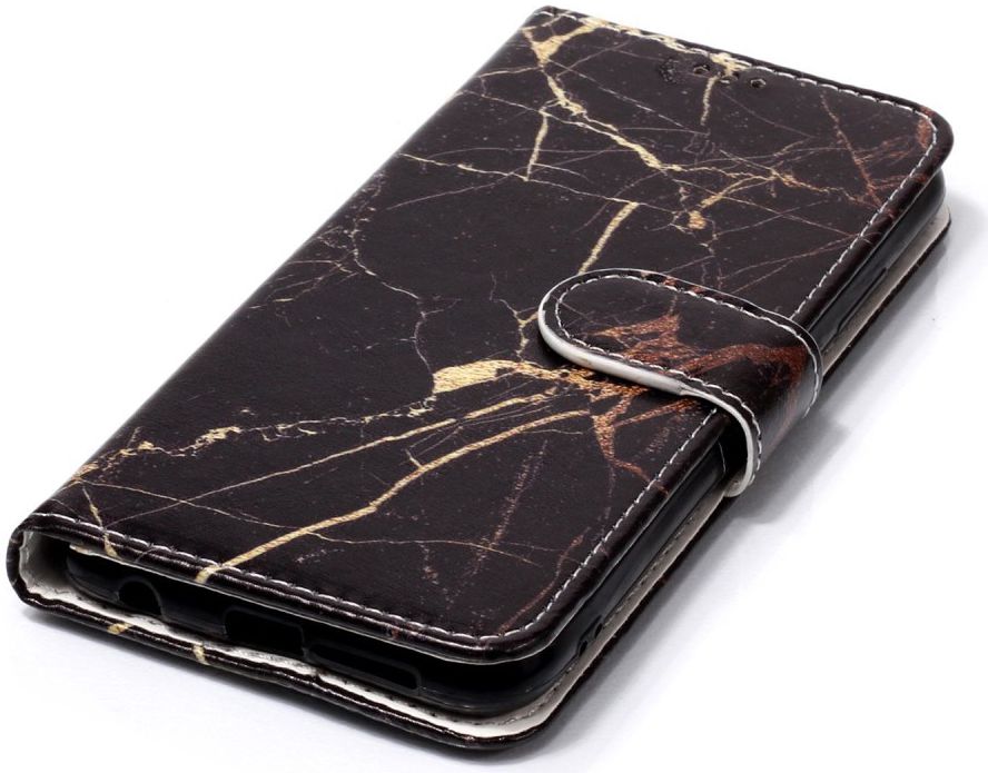 Huawei P20 Lite Portemonnee Hoesje met Marmer Print afbeelding 5