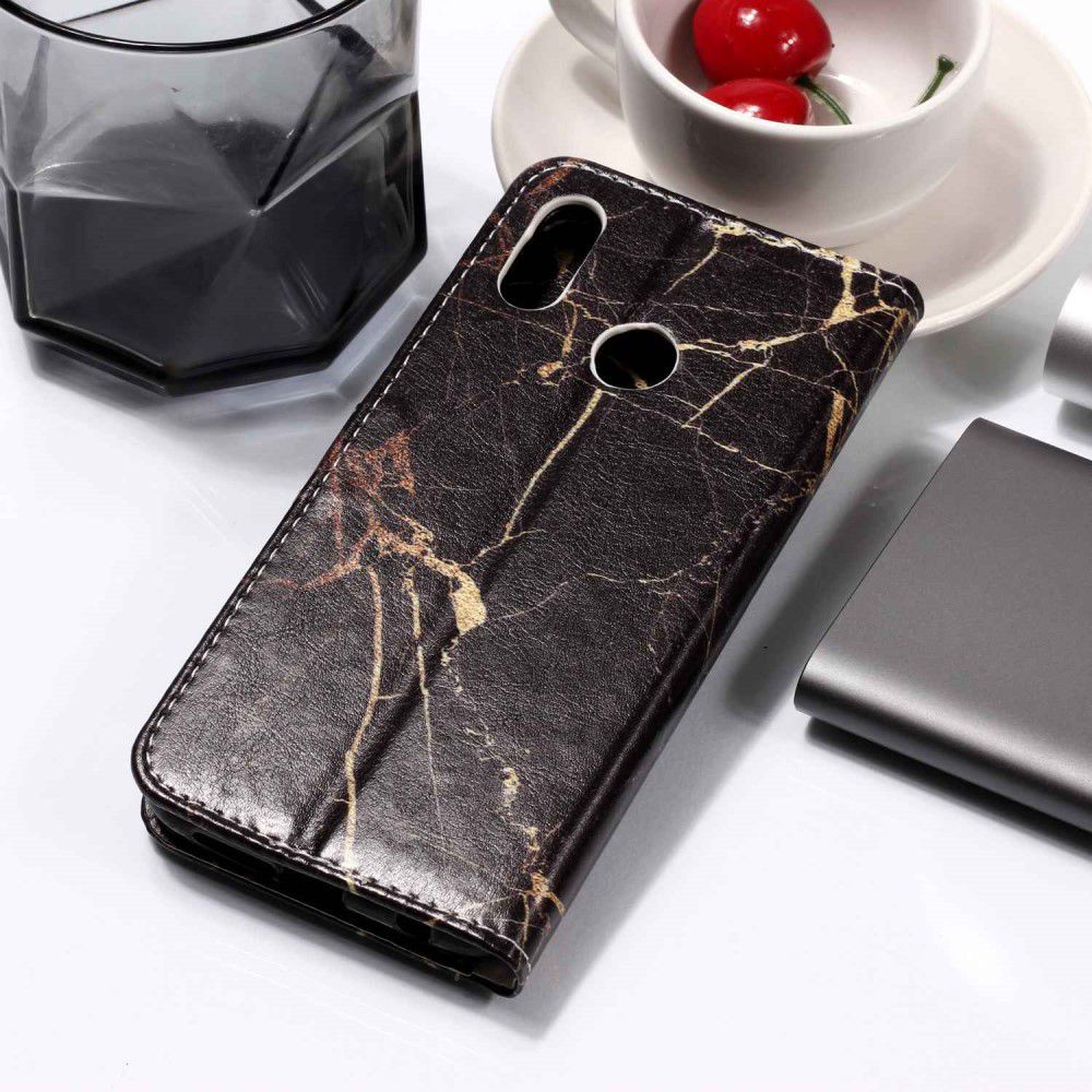 Huawei P20 Lite Portemonnee Hoesje met Marmer Print afbeelding 6