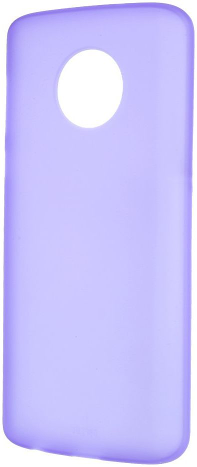 Motorola Moto G6 Plus Matte TPU Hoesje Transparant Paars afbeelding 2