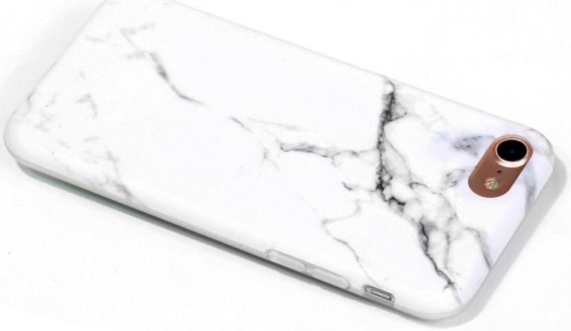 Apple iPhone 8 Print TPU Hoesje Marmer afbeelding 4