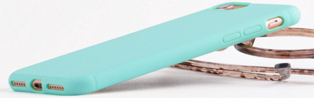 Apple iPhone 8 Matte TPU Back Cover Blauw afbeelding 1