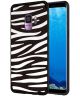 Samsung Galaxy S9 TPU Back Cover met Zebra Print