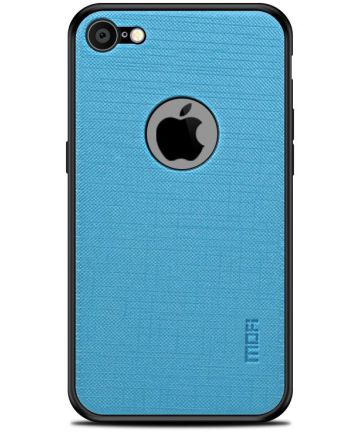 MOFI Bright Shield Stoffen Hybride Hoesje Apple iPhone 8 Blauw Hoesjes