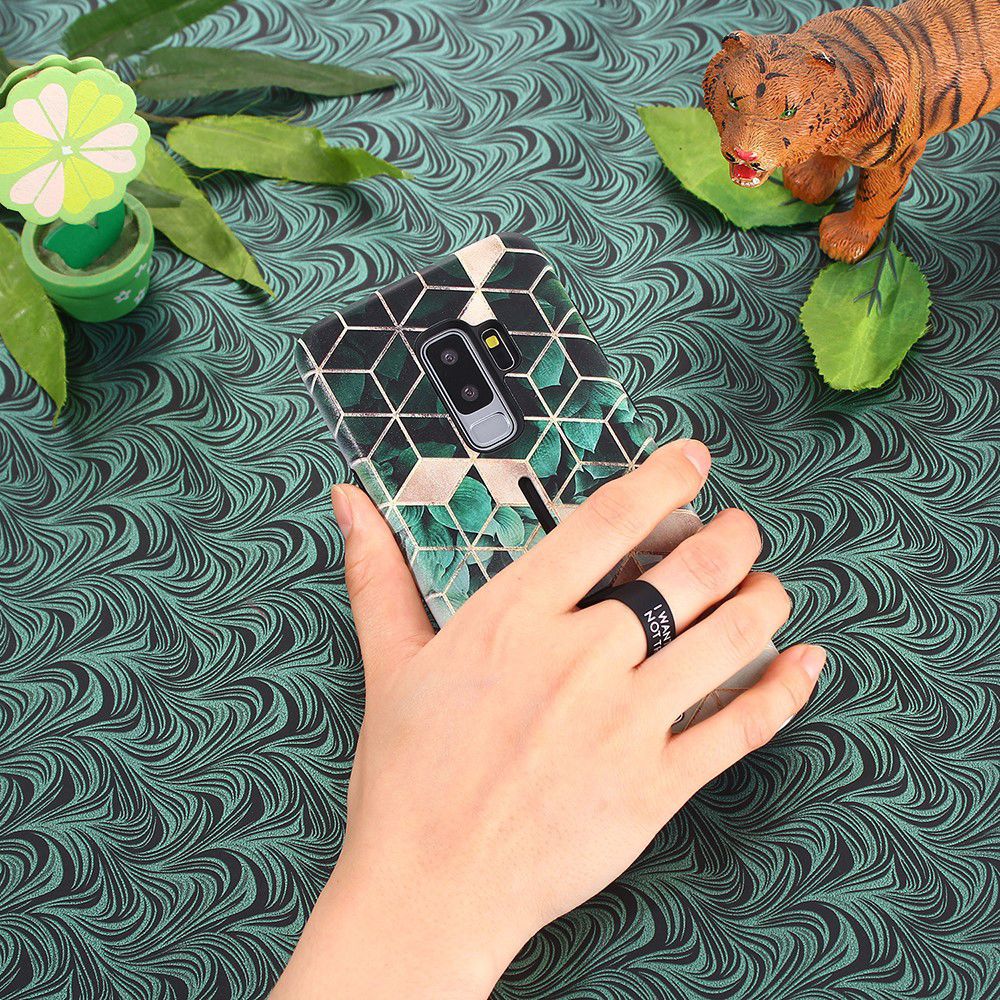 Samsung Galaxy S9 Plus Hybride Hoesje met Kubus Print afbeelding 5