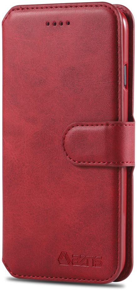 AZNS Apple iPhone SE (2020/2022) Hoesje Retro Wallet Book Case Rood afbeelding 6