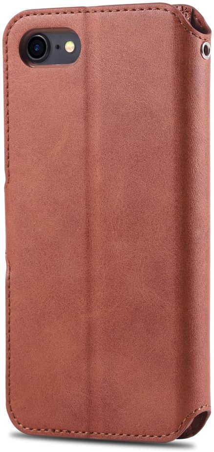 AZNS Apple iPhone SE (2020/2022) Hoesje Retro Wallet Book Case Bruin afbeelding 7