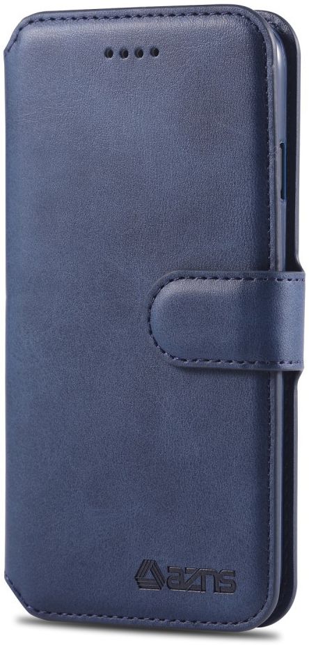 AZNS Apple iPhone SE (2020/2022) Hoesje Retro Wallet Book Case Blauw afbeelding 6