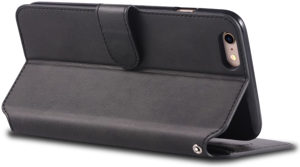 Apple iPhone 6S Portemonnee Hoesje Zwart afbeelding 6