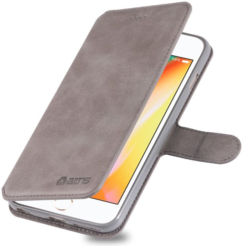 Apple iPhone 6S Portemonnee Hoesje Grijs afbeelding 7