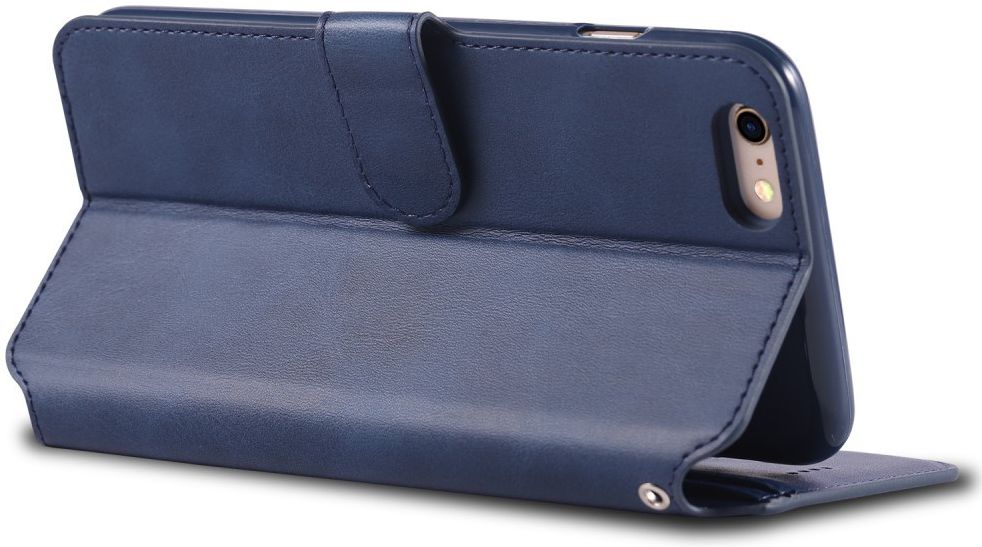 Apple iPhone 6S Portemonnee Hoesje Blauw afbeelding 6
