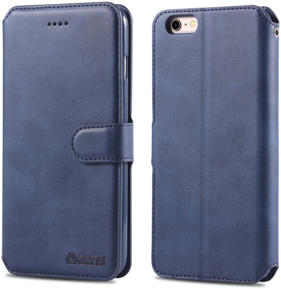 Apple iPhone 6S Portemonnee Hoesje Blauw afbeelding 3