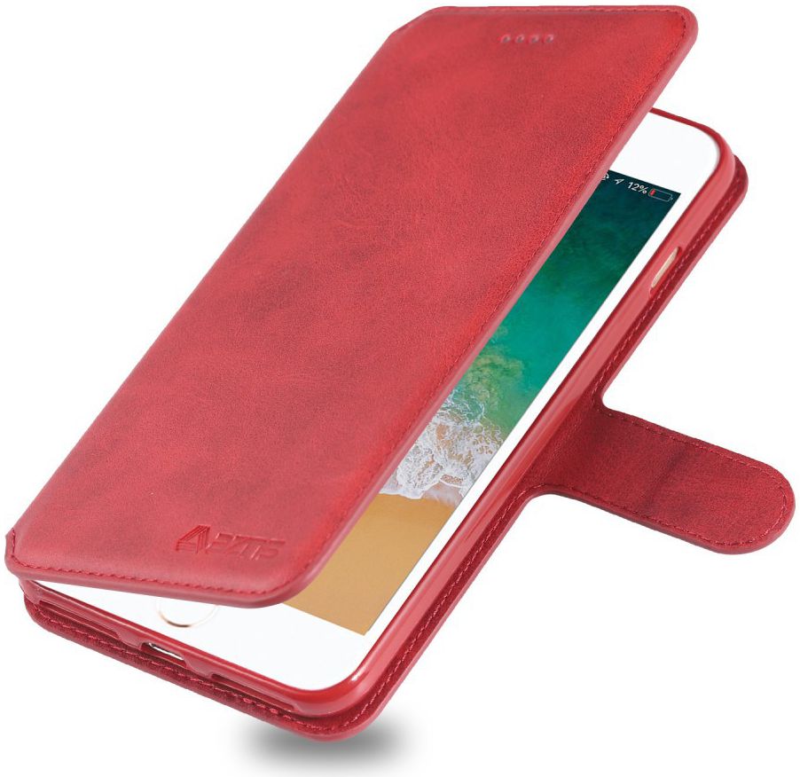 Apple iPhone 8 Plus Portemonnee Hoesje Rood afbeelding 7