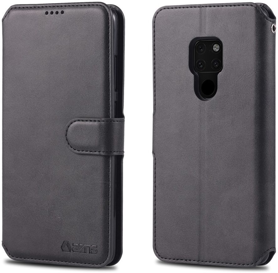 Huawei Mate 20 Portemonnee Hoesje Zwart afbeelding 3