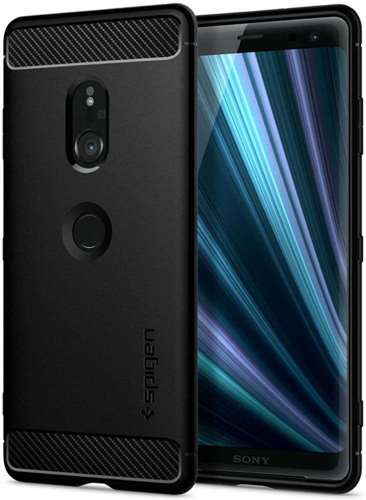 Spigen Rugged Armor Sony Xperia XZ3 Hoesje Zwart afbeelding 1