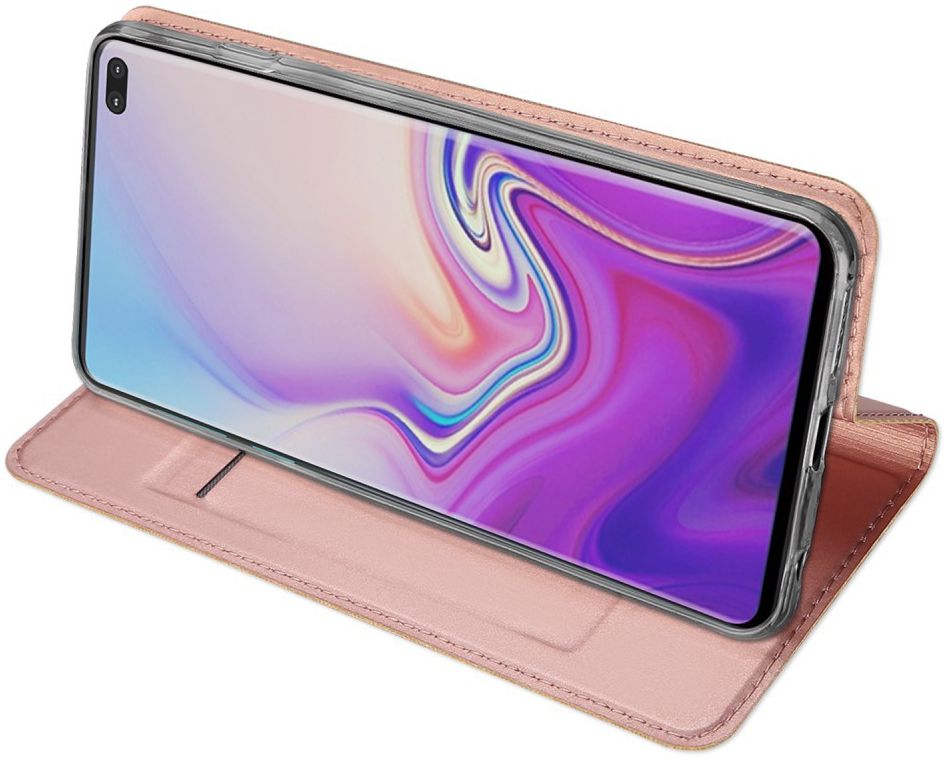 Dux Ducis Book Case Samsung Galaxy S10 Plus Hoesje Roze Goud afbeelding 4