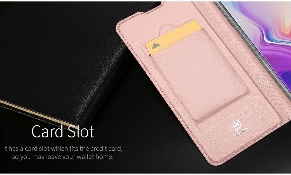 Dux Ducis Book Case Samsung Galaxy S10 Plus Hoesje Roze Goud afbeelding 11