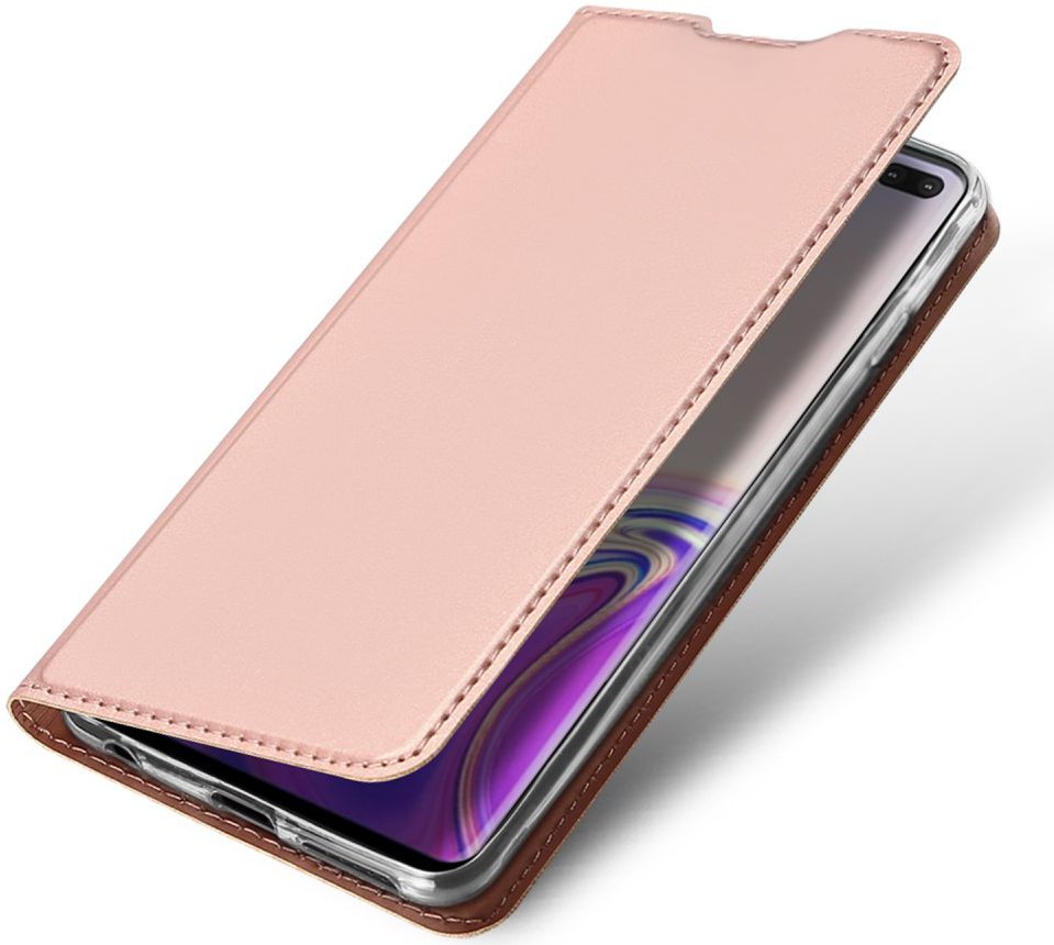 Dux Ducis Book Case Samsung Galaxy S10 Plus Hoesje Roze Goud afbeelding 1