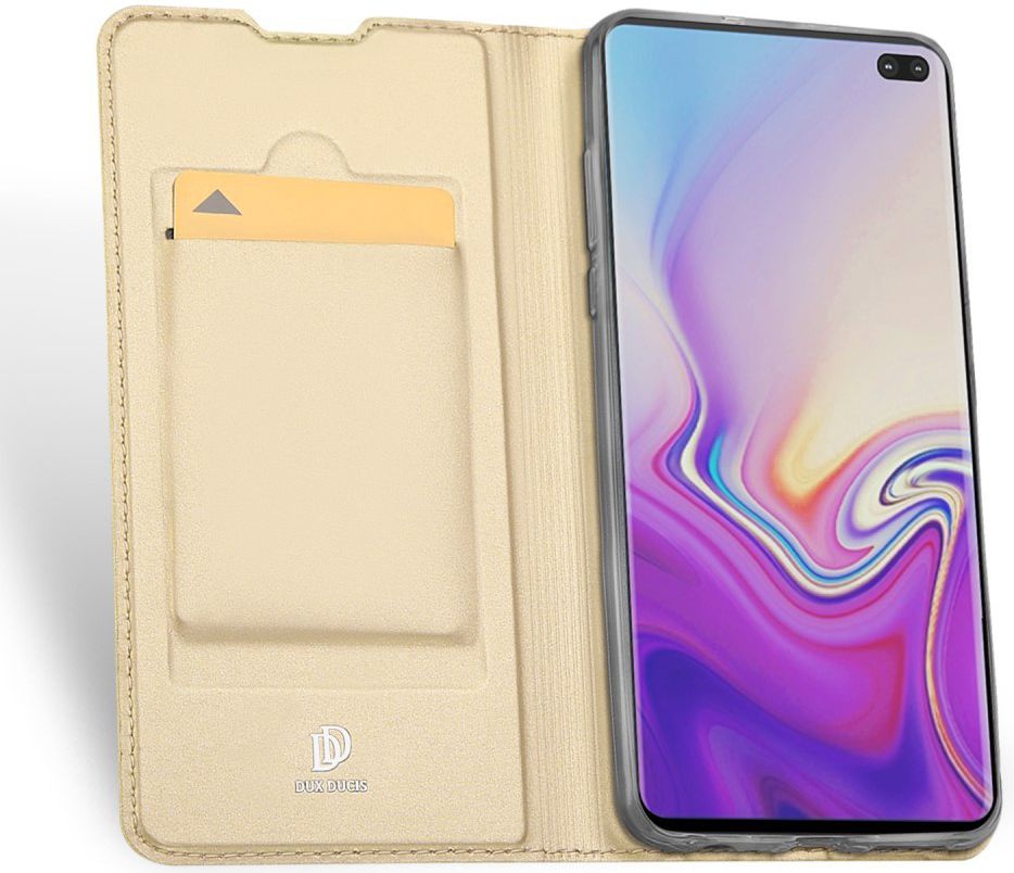 Dux Ducis Book Case Samsung Galaxy S10 Plus Hoesje Goud afbeelding 2