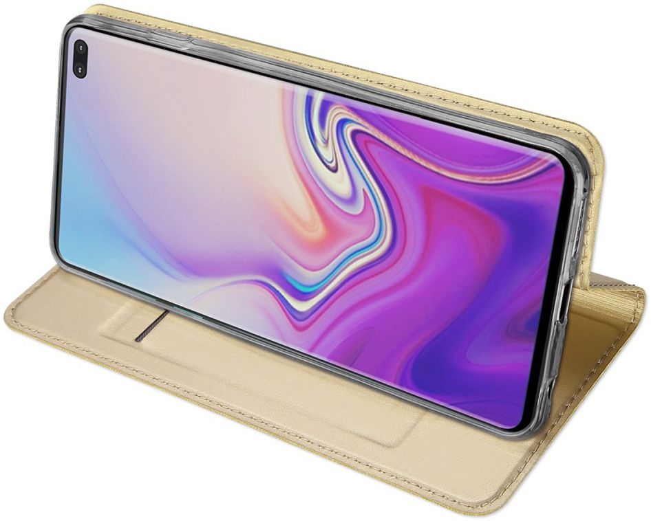 Dux Ducis Book Case Samsung Galaxy S10 Plus Hoesje Goud afbeelding 4