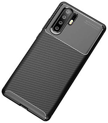 Huawei P30 Pro Siliconen Carbon Hoesje Zwart afbeelding 19