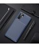 Huawei P30 Pro Siliconen Carbon Hoesje Blauw