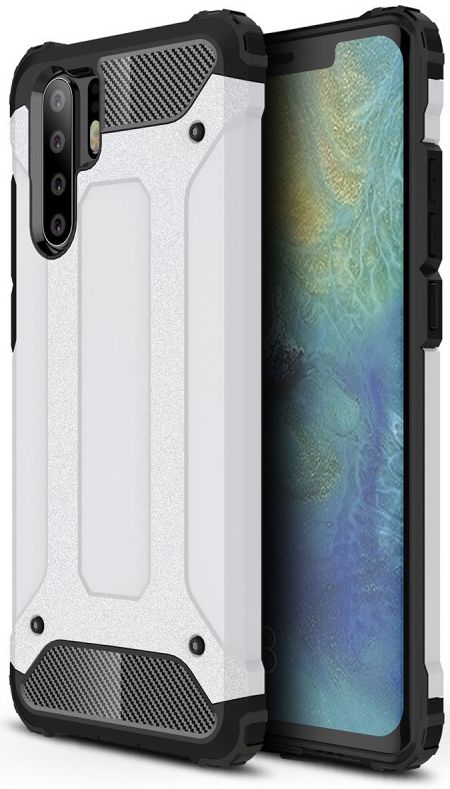 Huawei P30 Pro Hoesje Shock Proof Hybride Backcover Wit afbeelding 1