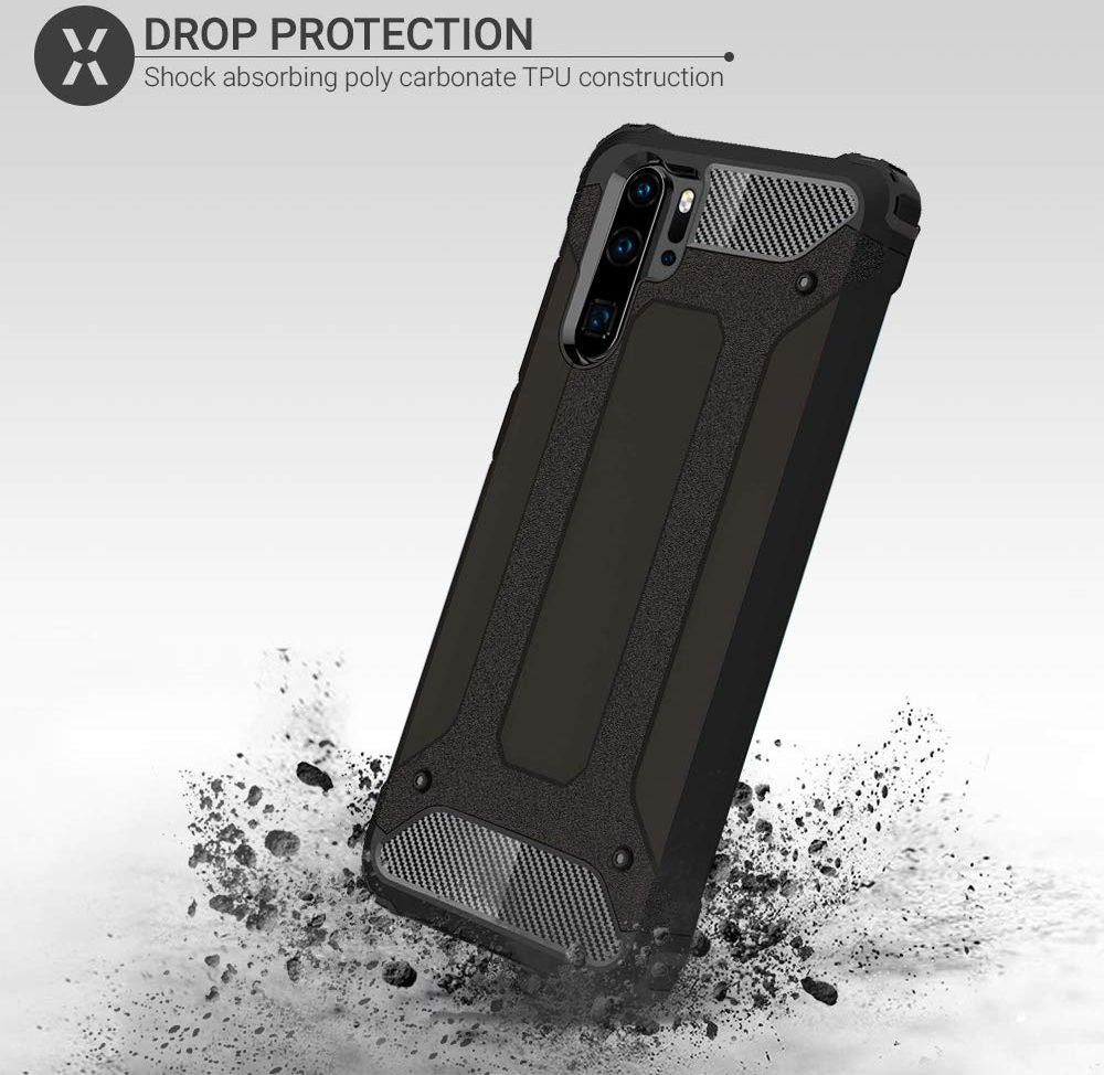 Huawei P30 Pro Hoesje Shock Proof Hybride Backcover Rood afbeelding 2