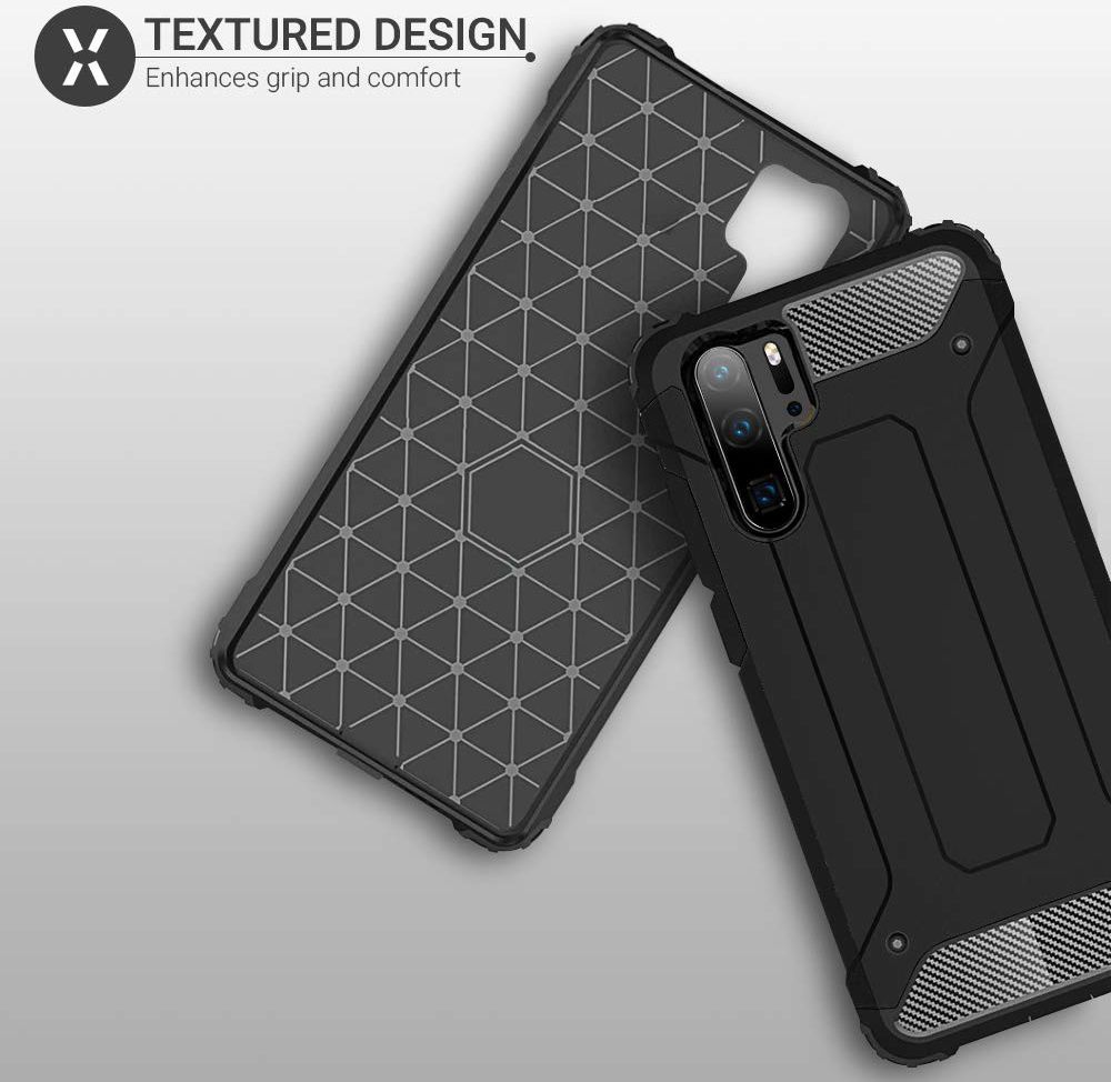 Huawei P30 Pro Hoesje Shock Proof Hybride Backcover Rood afbeelding 5