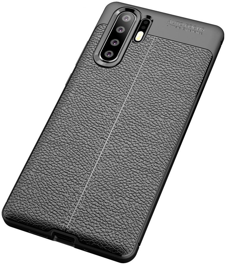 Huawei P30 Pro Hoesje met Kunstleer Coating Zwart afbeelding 9