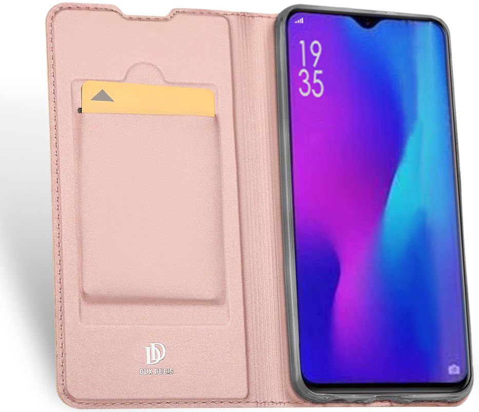 Dux Ducis Book Case Huawei P30 Hoesje Roze Goud afbeelding 2