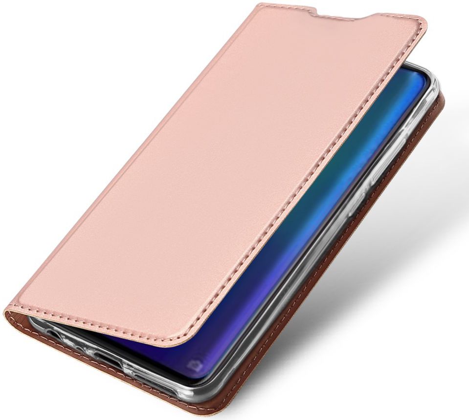 Dux Ducis Book Case Huawei P30 Hoesje Roze Goud afbeelding 1