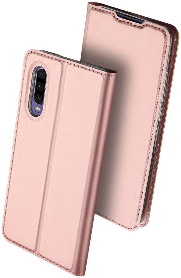 Dux Ducis Book Case Huawei P30 Hoesje Roze Goud afbeelding 5