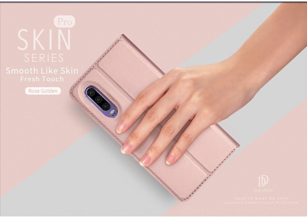 Dux Ducis Book Case Huawei P30 Hoesje Roze Goud afbeelding 7