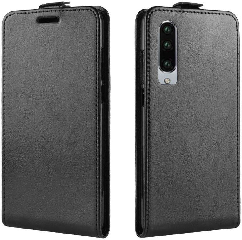 Huawei P30 Verticale Flip Hoesje Zwart afbeelding 2