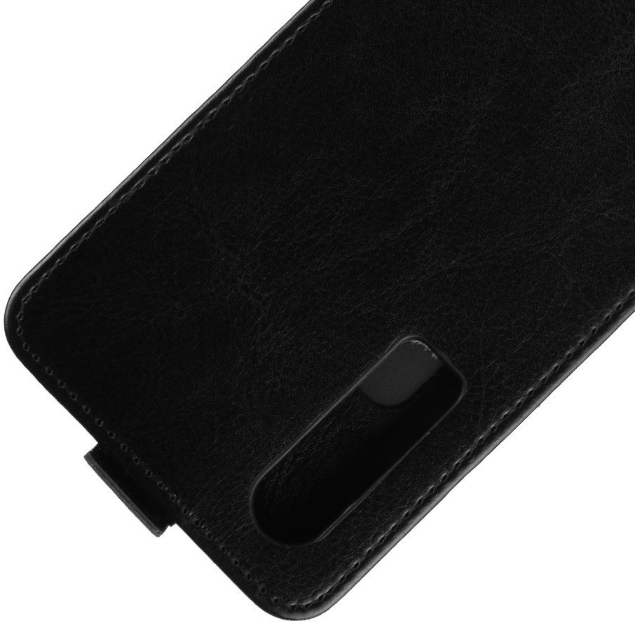 Huawei P30 Verticale Flip Hoesje Zwart afbeelding 3