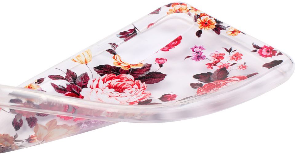 Huawei P30 Transparant TPU Hoesje met Bloem Opdruk afbeelding 5