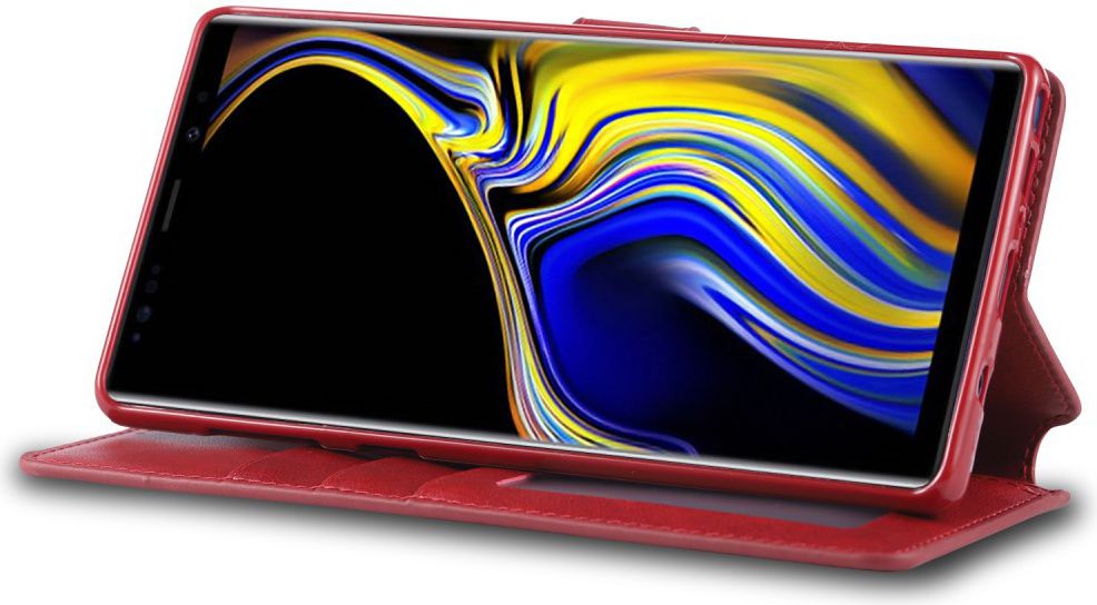 Samsung Galaxy Note 9 Portemonnee Hoesje Rood afbeelding 4