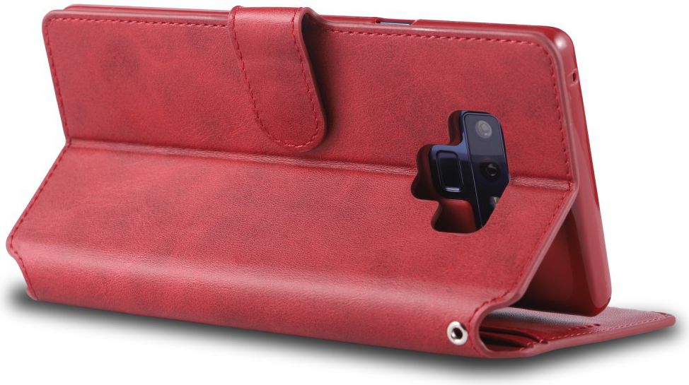 Samsung Galaxy Note 9 Portemonnee Hoesje Rood afbeelding 7