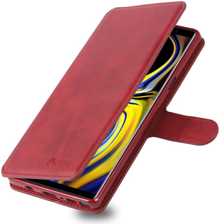 Samsung Galaxy Note 9 Portemonnee Hoesje Rood afbeelding 1