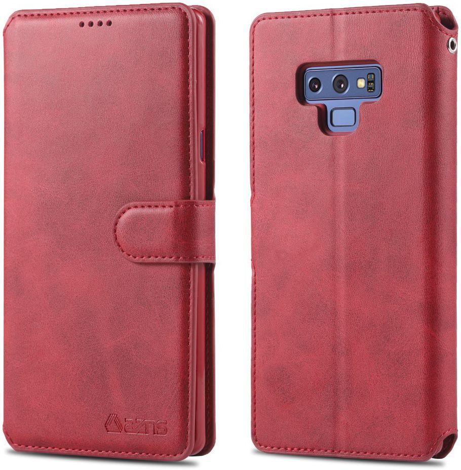Samsung Galaxy Note 9 Portemonnee Hoesje Rood afbeelding 2