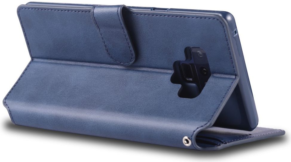 Samsung Galaxy Note 9 Portemonnee Hoesje Donker Blauw afbeelding 7