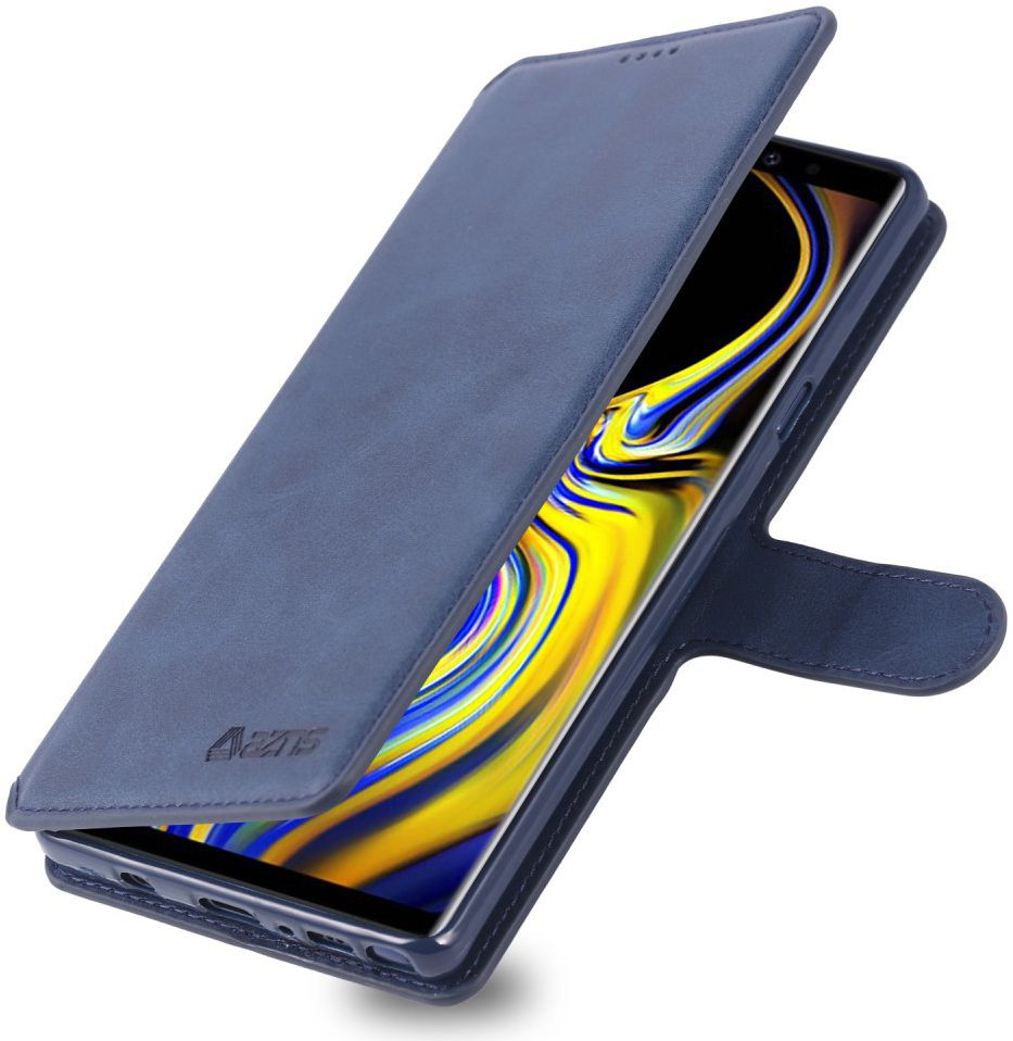 Samsung Galaxy Note 9 Portemonnee Hoesje Donker Blauw afbeelding 1