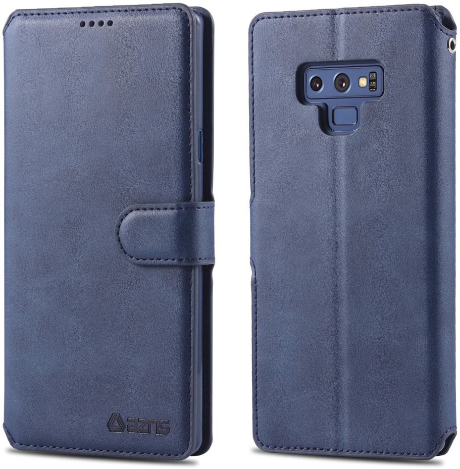 Samsung Galaxy Note 9 Portemonnee Hoesje Donker Blauw afbeelding 3