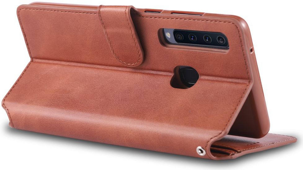 Samsung Galaxy A9 (2018) Stijlvol Portemonnee Hoesje Bruin afbeelding 7