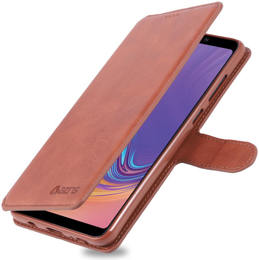 Samsung Galaxy A9 (2018) Stijlvol Portemonnee Hoesje Bruin afbeelding 1