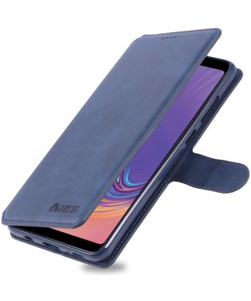 Samsung Galaxy A9 (2018) Stijlvol Portemonnee Hoesje Blauw Hoesjes
