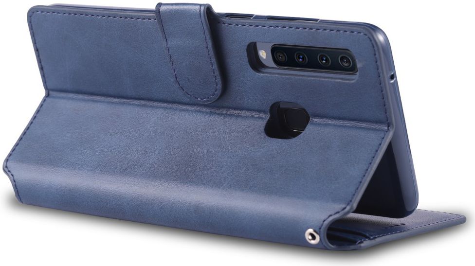 Samsung Galaxy A9 (2018) Stijlvol Portemonnee Hoesje Blauw afbeelding 7