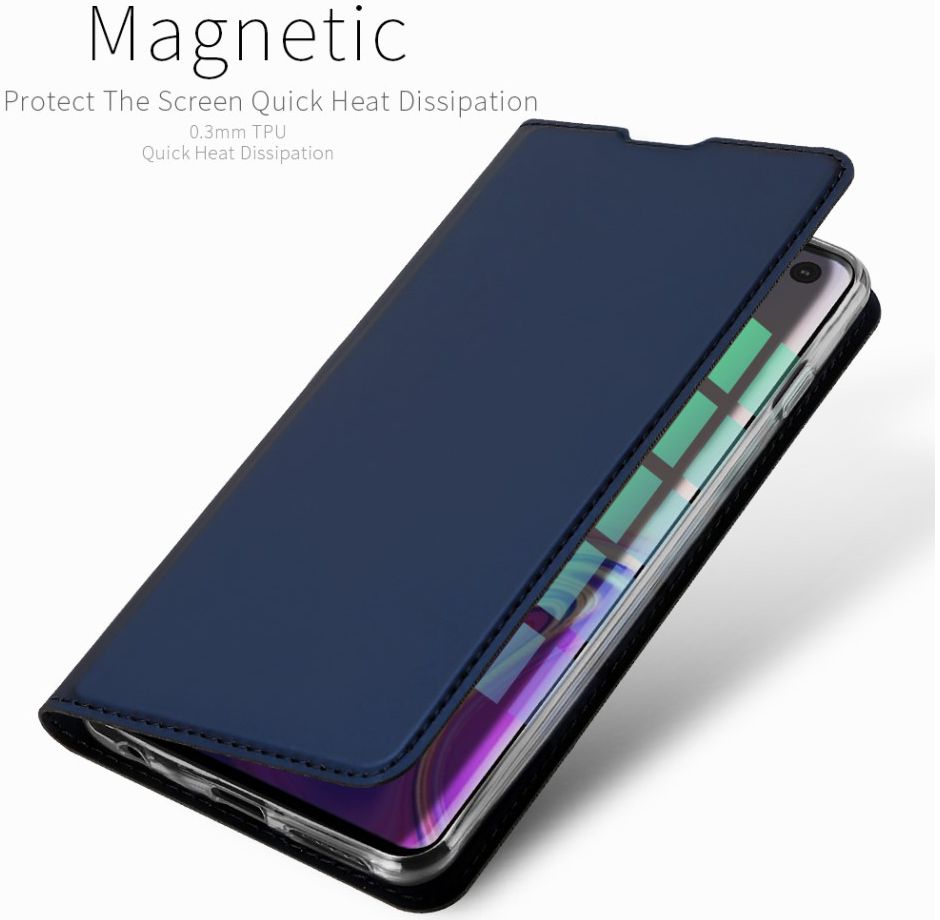 Dux Ducis Premium Book Case Samsung Galaxy S10 Hoesje Blauw afbeelding 10